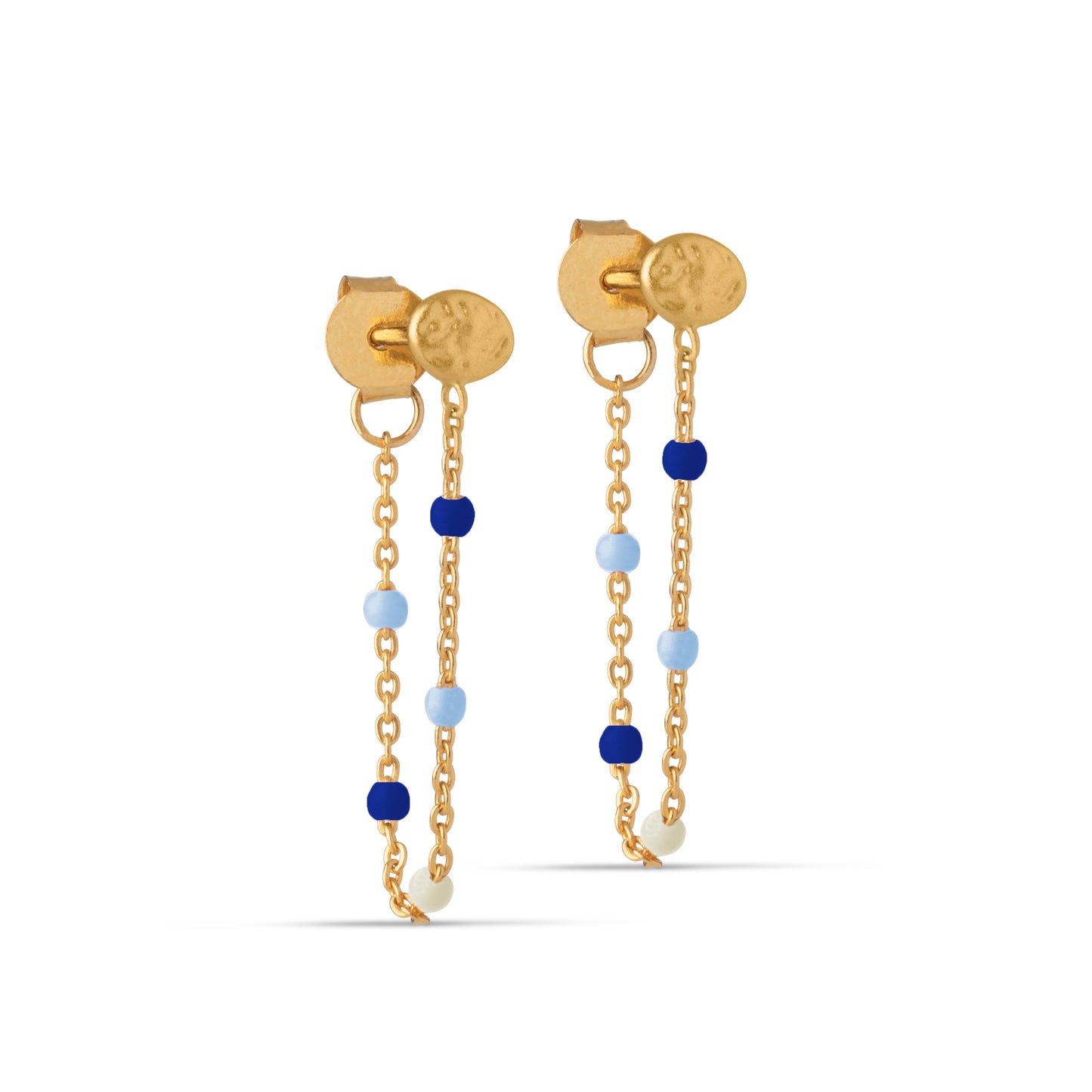 Enamel Ohrring Lola Marine - Gold