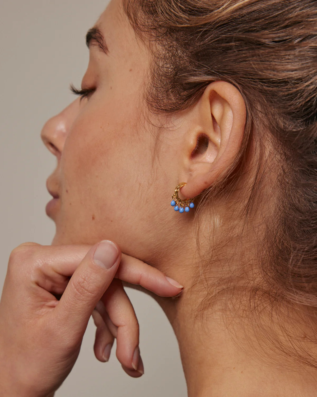 Enamel Ohrring Astrid - Gold