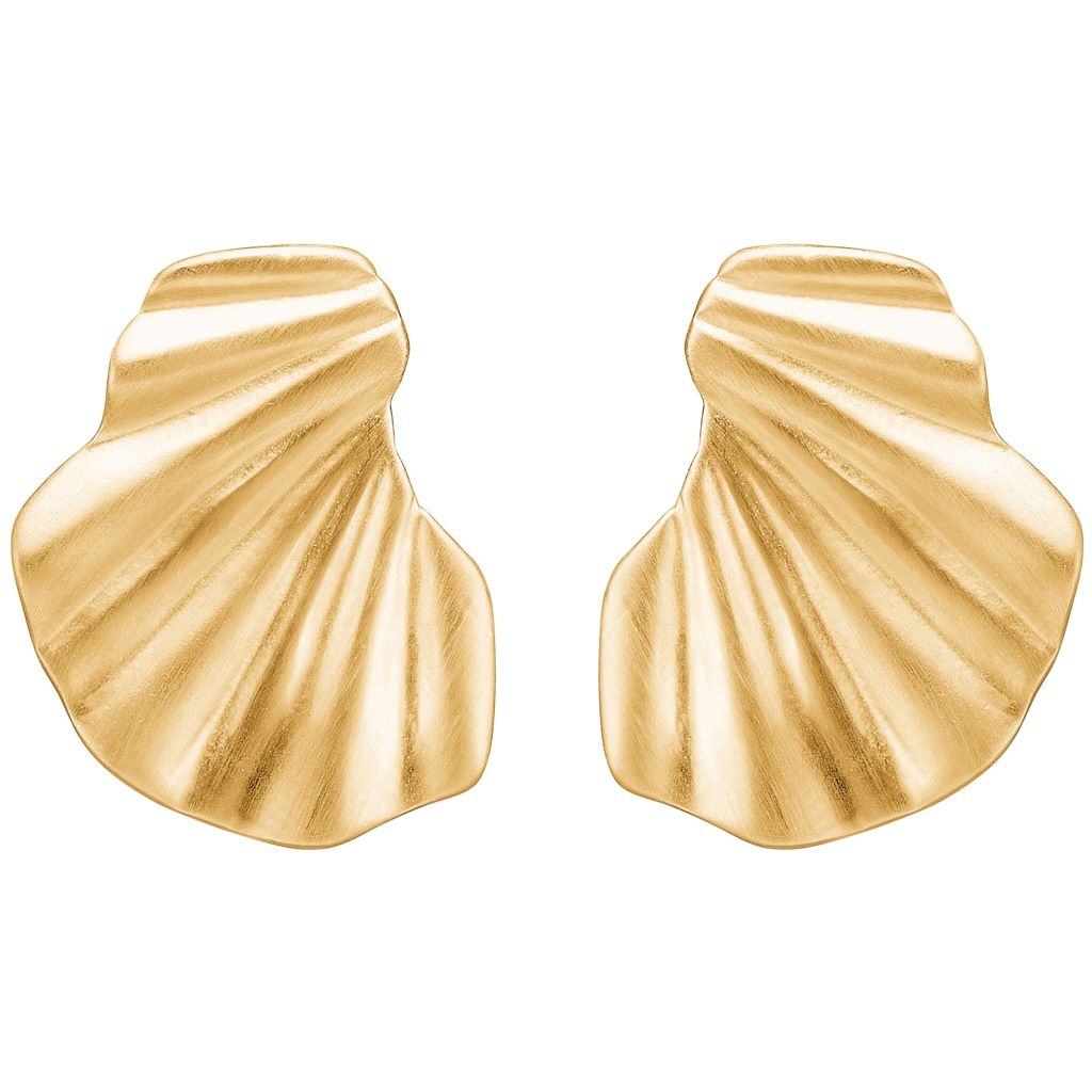Enamel Ohrring Wave  - Gold