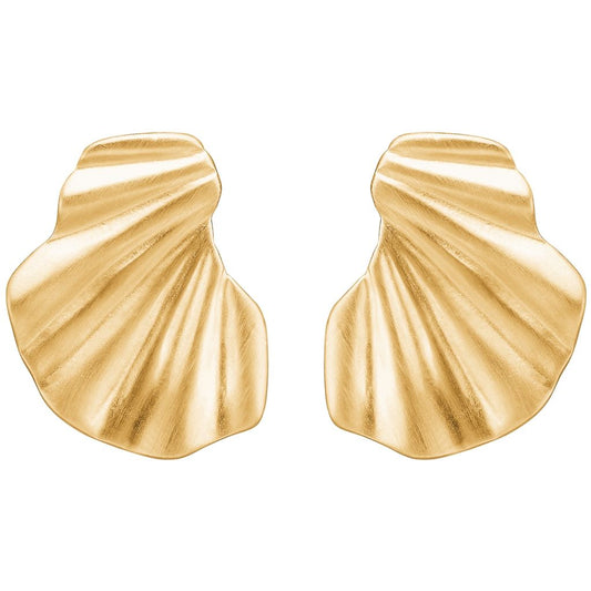 Enamel Ohrring Wave  - Gold