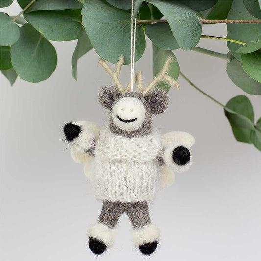 A World Of Craft Elch Engel aus Filz