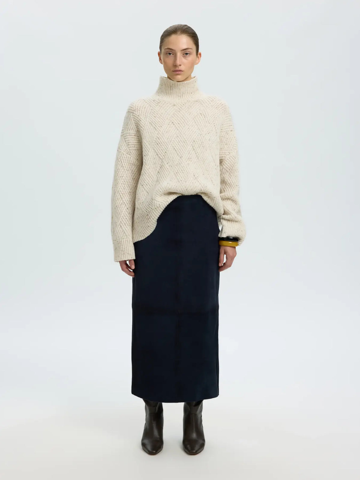 Selected Femme Cora Pullover - Egret