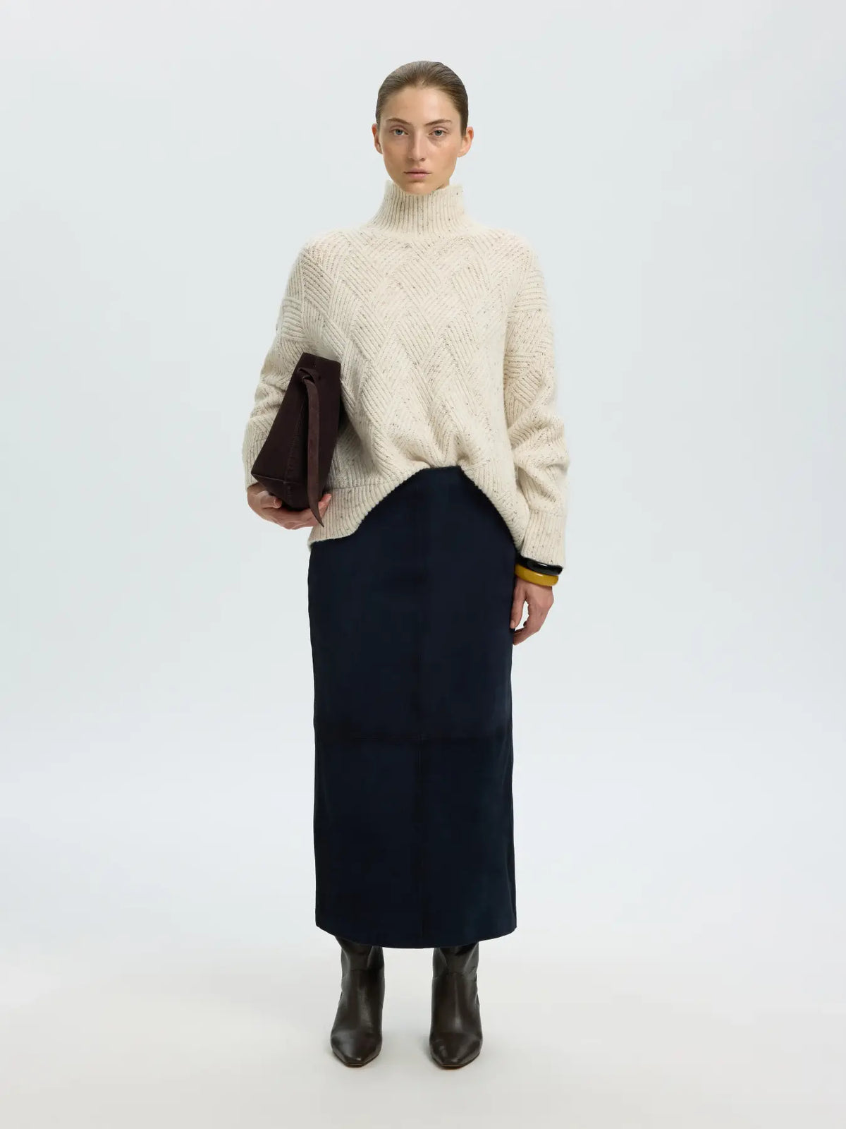 Selected Femme Cora Pullover - Egret