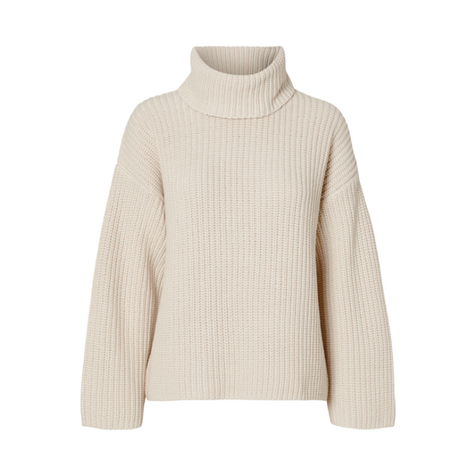 Selected Femme Selma Strickpullover - Birch