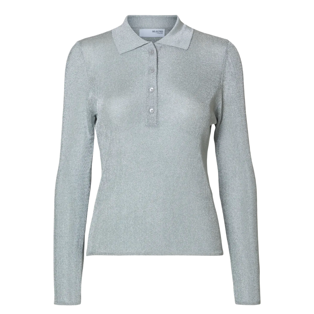 Selected Femme Dagni Polo Silber