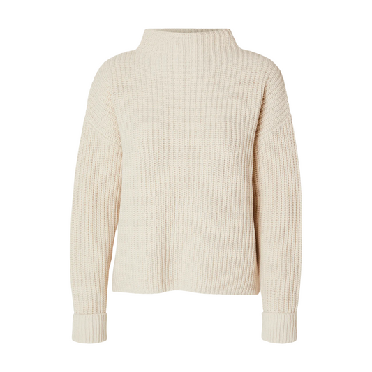 Selected Femme Selma Strickpullover - Birch
