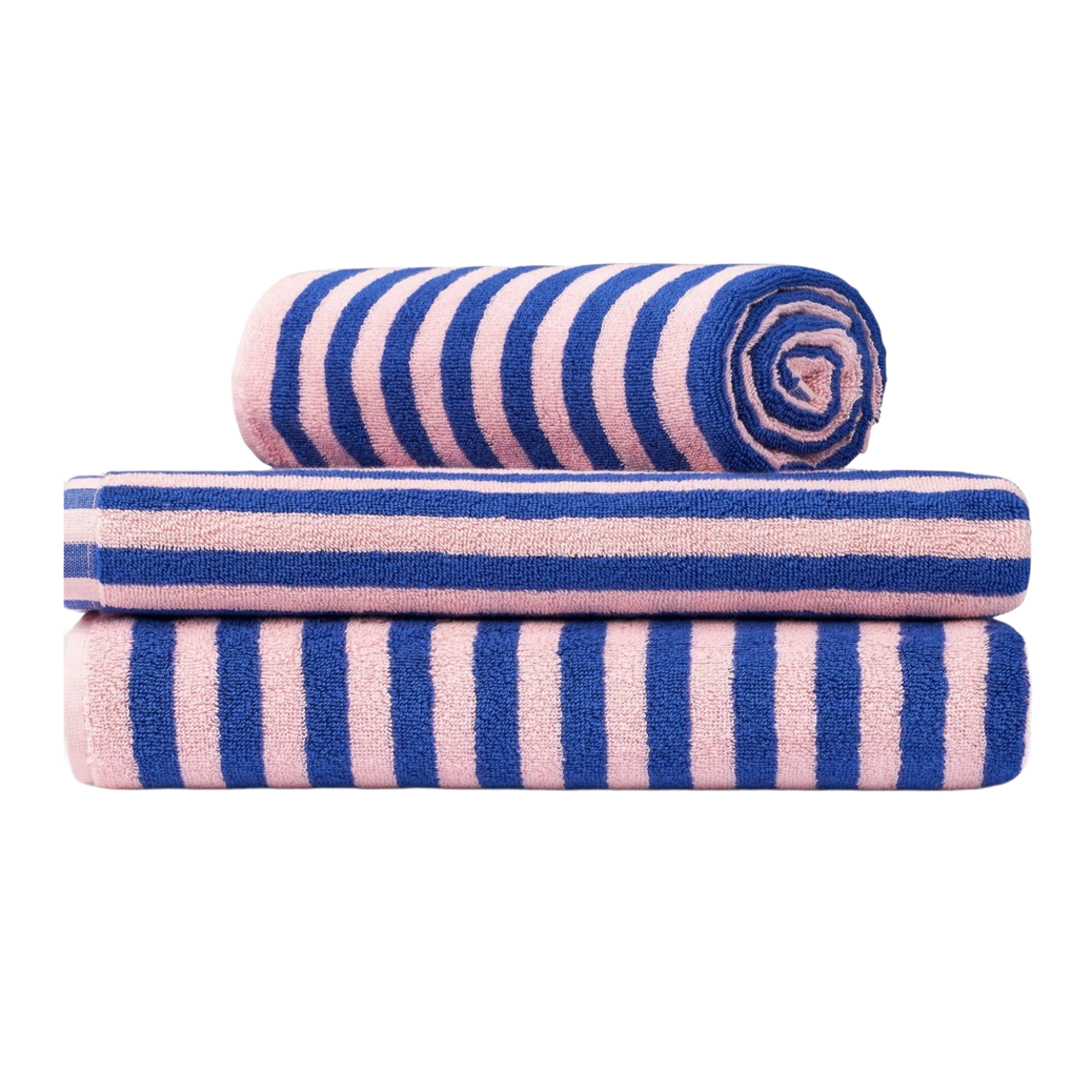 Bongusta guest towel Naram 50x80cm - Dazzling Blue &amp; Rose