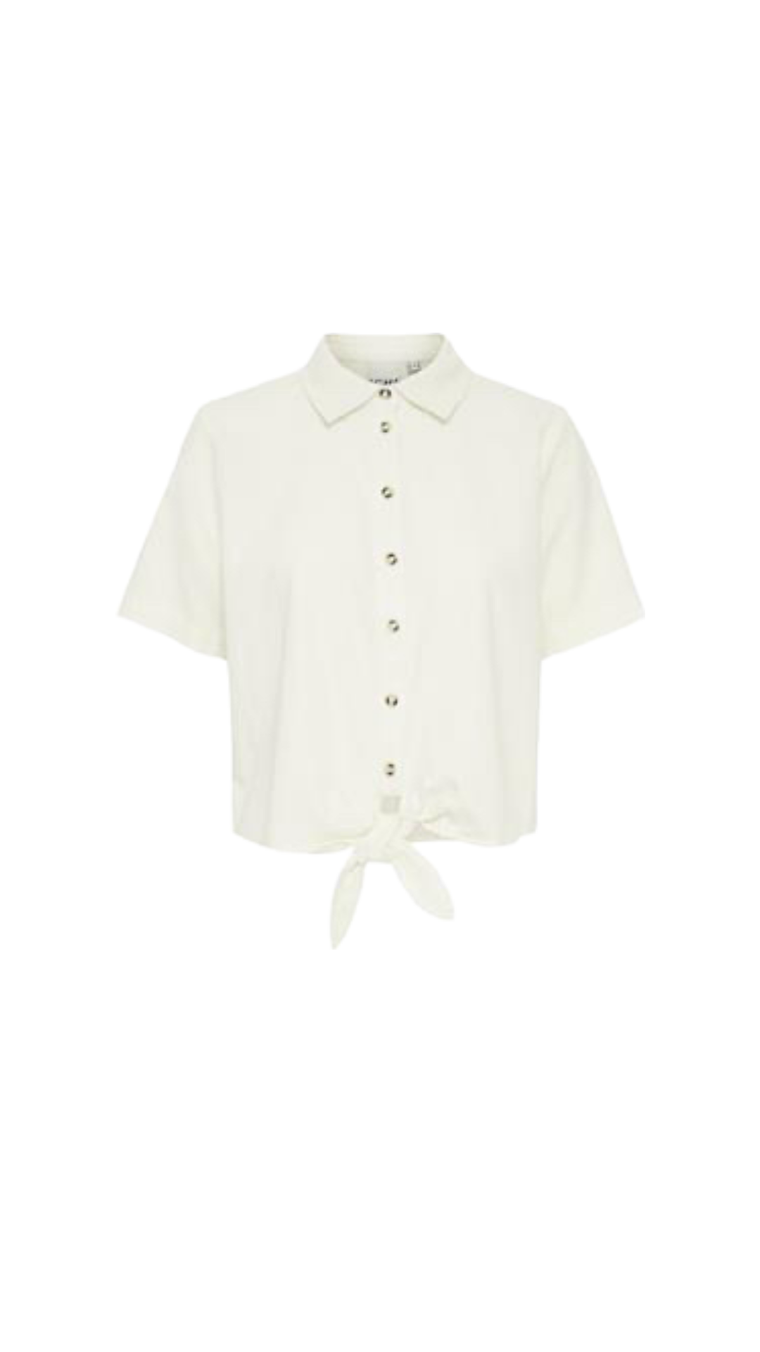 ICHI Lino blouse short sleeve