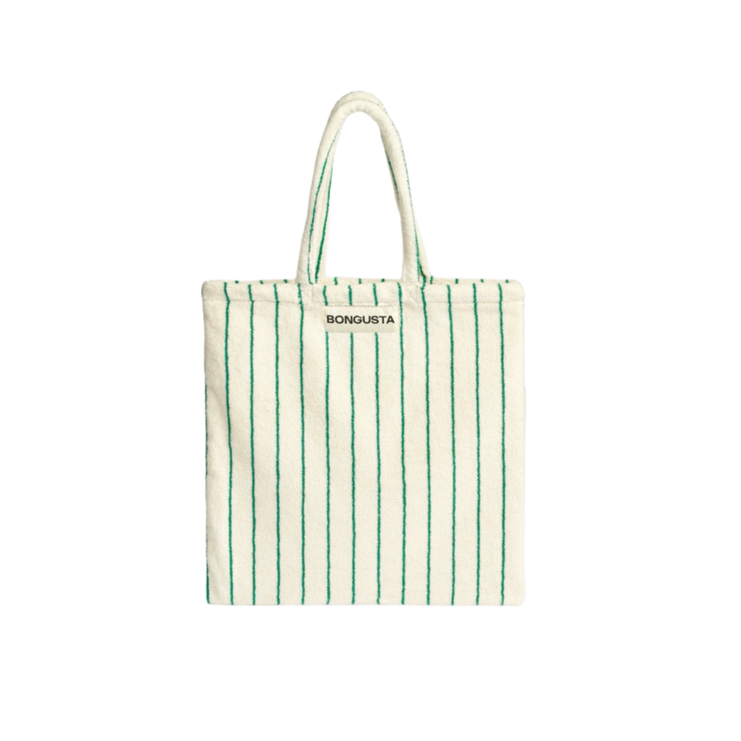 Bongusta Totebag Naram Pure White &amp; Grass