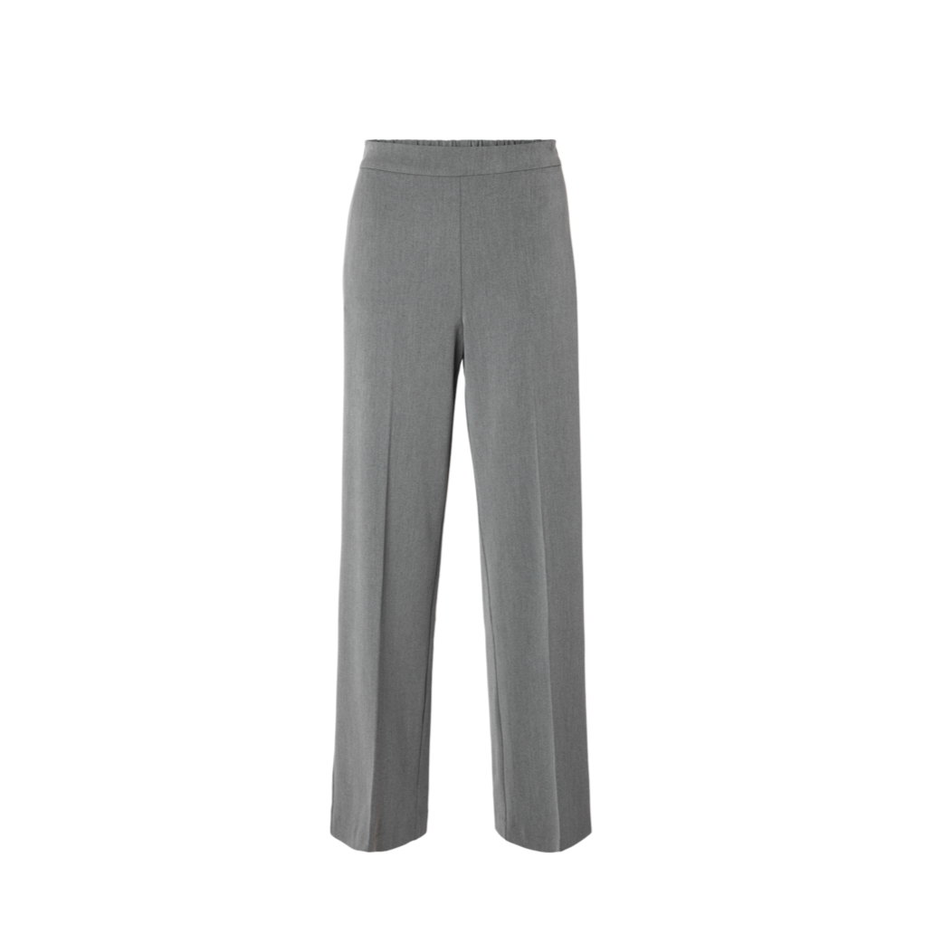 Selected Femme Emma Hose weit - Grey Melange
