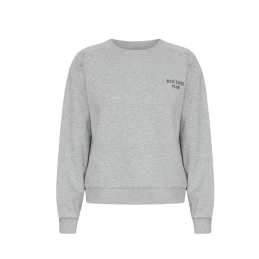 ICHI Sweatshirt Self Love - grau