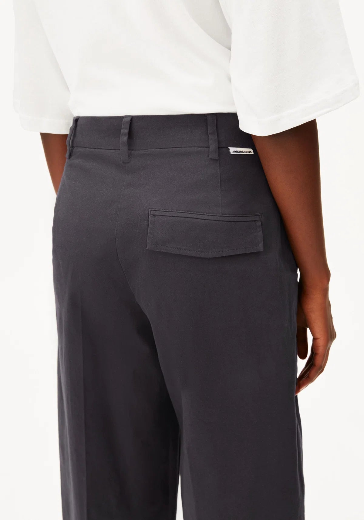 ARMEDANGELS BARREL TWILLHOSE - Dark Steel