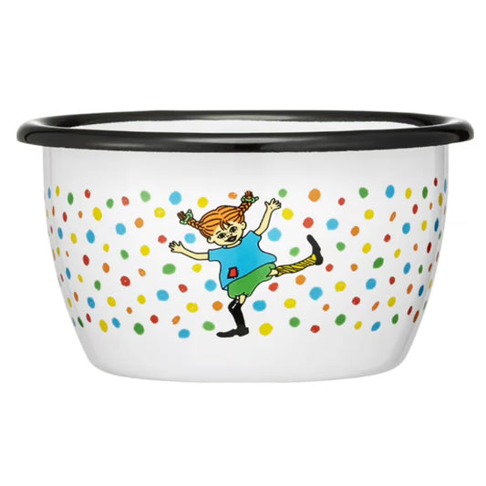 Muurla emalje skål Pippi Langstrømpe - 600ml