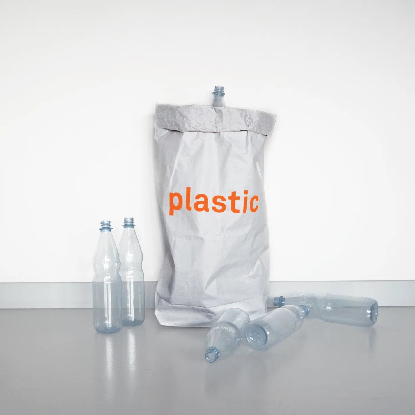 Kolor Papiersack „Plastic“ - Neon Orange