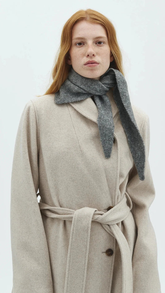 mbym Zigiette Schal - Medium Grey Melange