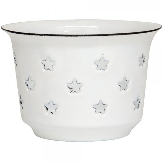 Ib Laursen Teelichthalter Herzen Emaille