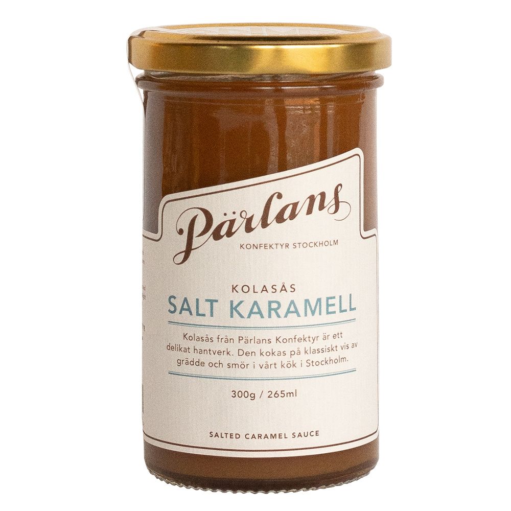 Pärlans Karamellsauce im Glas Salz-Karamell