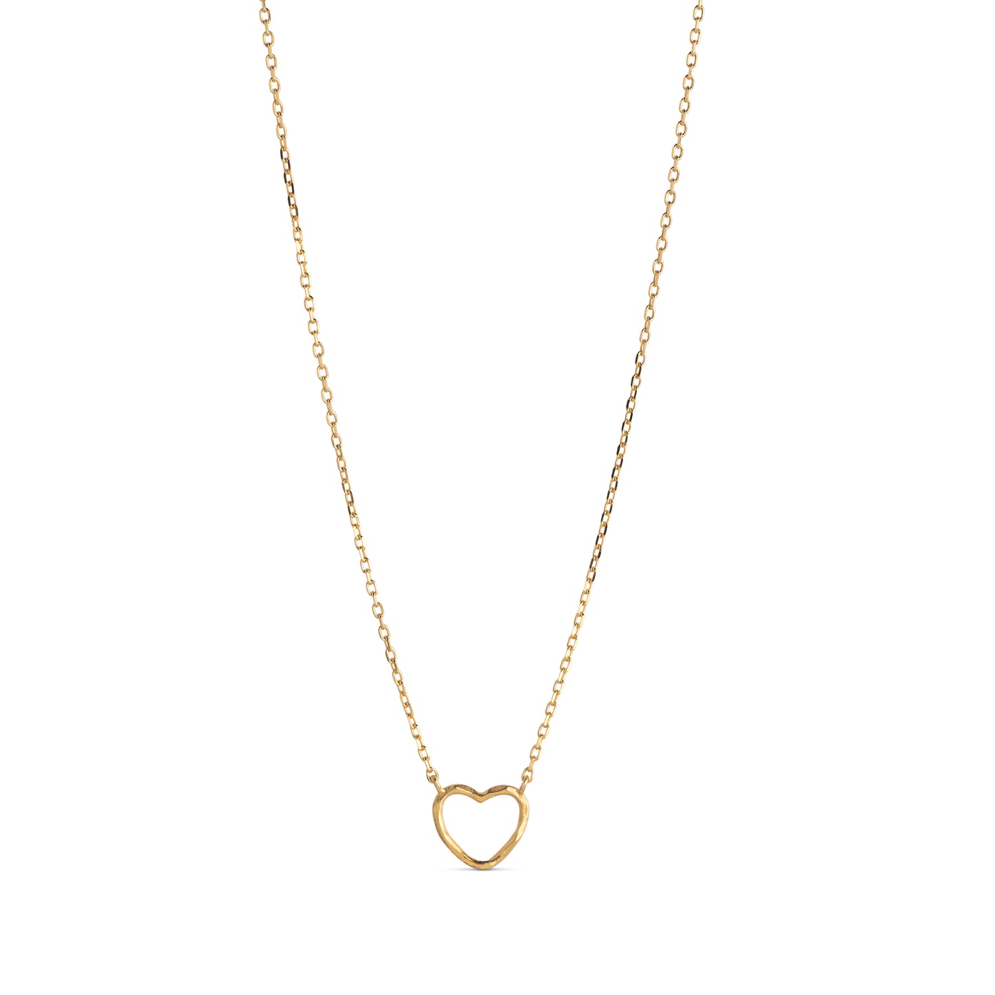 Enamel Kette Organic Heart  - Gold