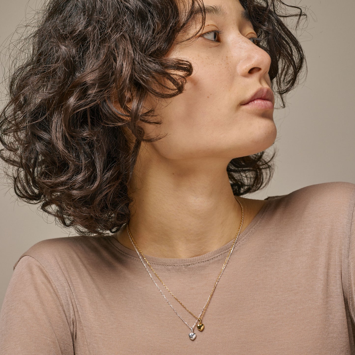 Enamel Kette Amore  - Gold