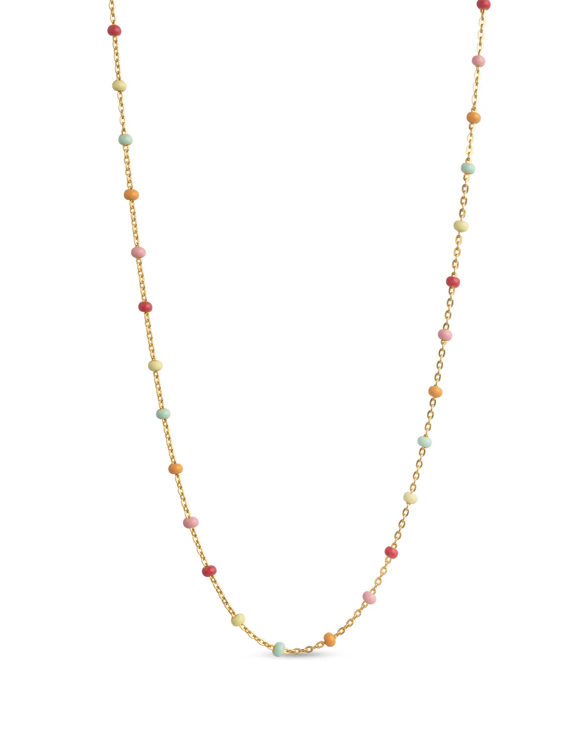 Enamel Kette Lola - Gold - Rainbow