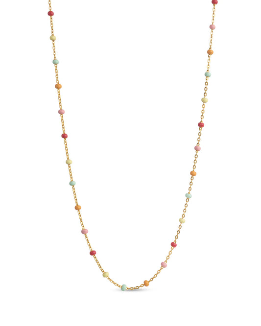 Enamel Kette Lola - Gold - Rainbow