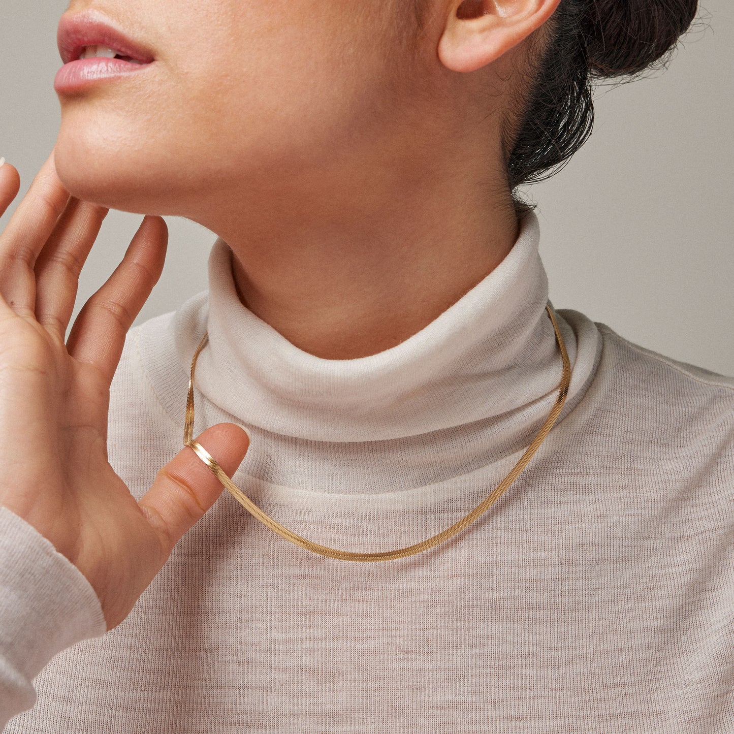 Enamel Kette Caroline  - Gold