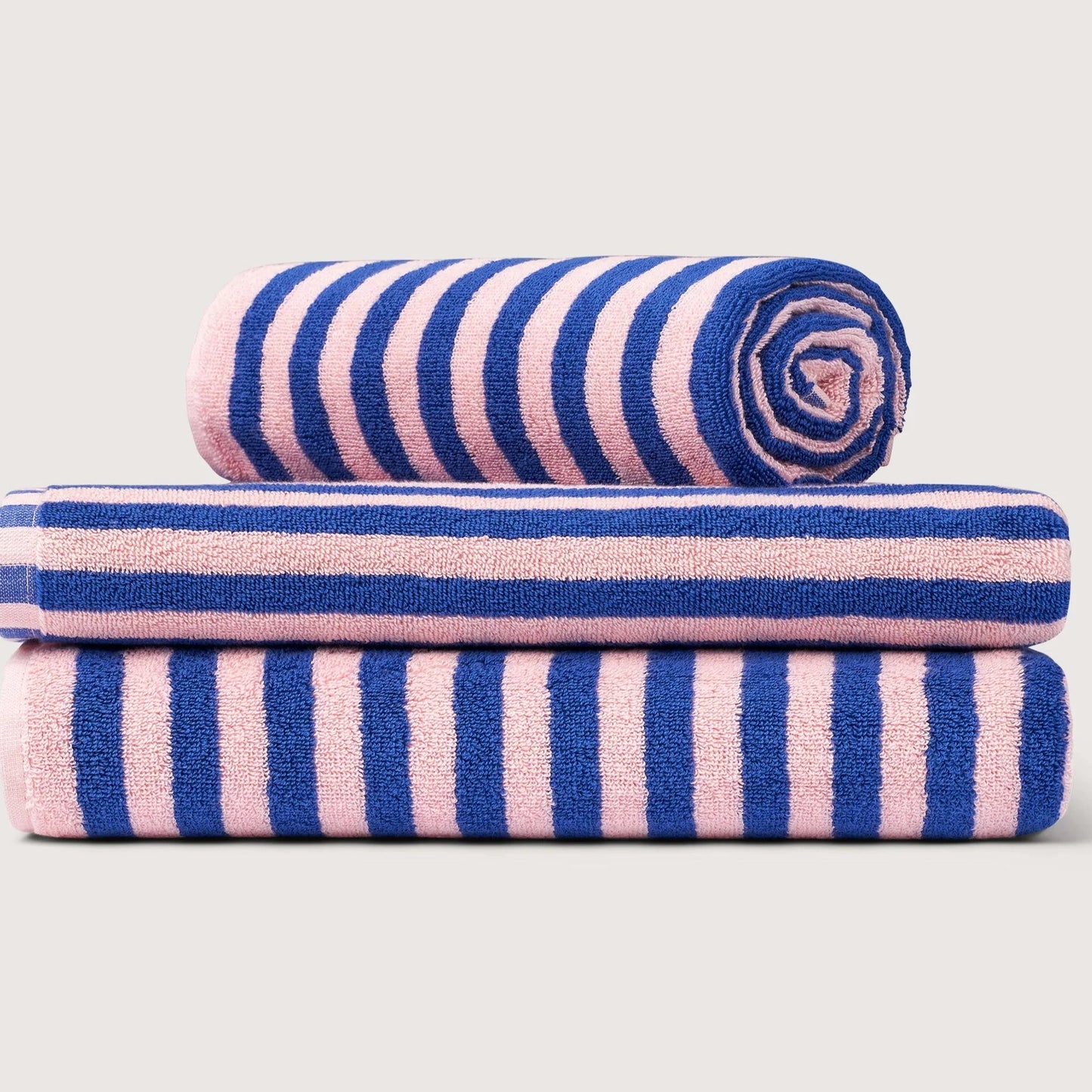 Bongusta guest towel Naram 50x80cm - Dazzling Blue &amp; Rose