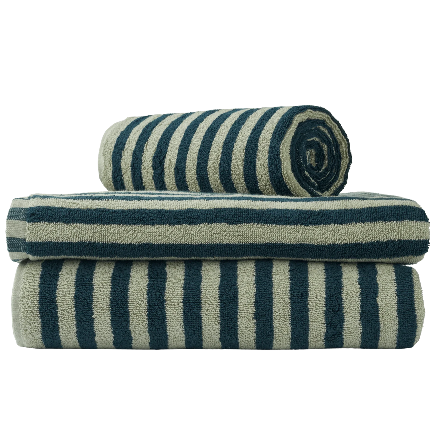 Bongusta guest towel Naram 50x80cm - Sea Foam &amp; Deep Teal