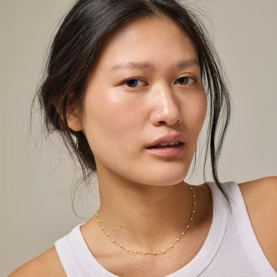 Enamel Kette Lola - Gold - Daisy