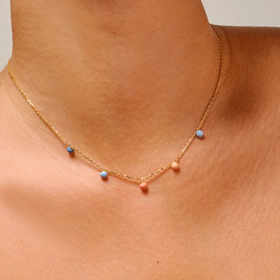 Enamel Kette Theresia - Gold