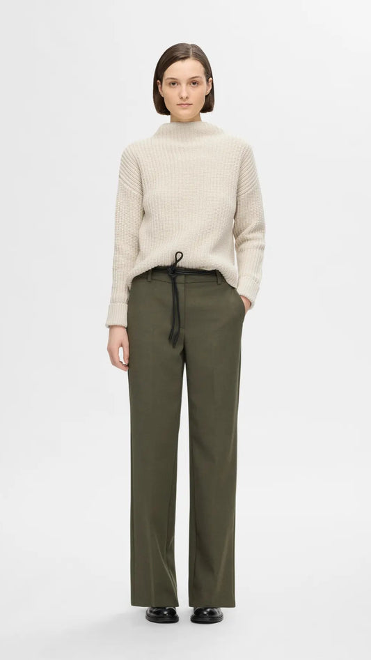 Selected Femme Selma Strickpullover - Birch