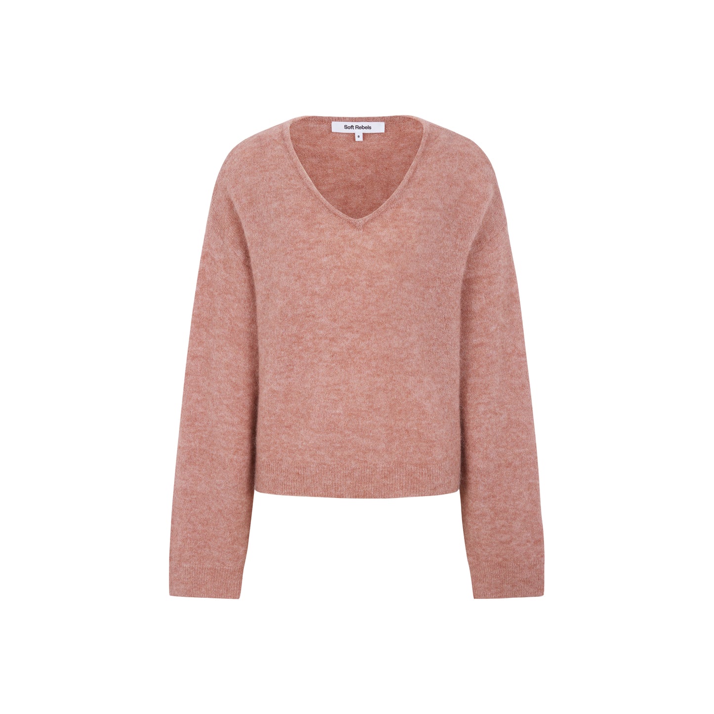 Soft Rebels Allison V Pullover - Rose Dawn Melange