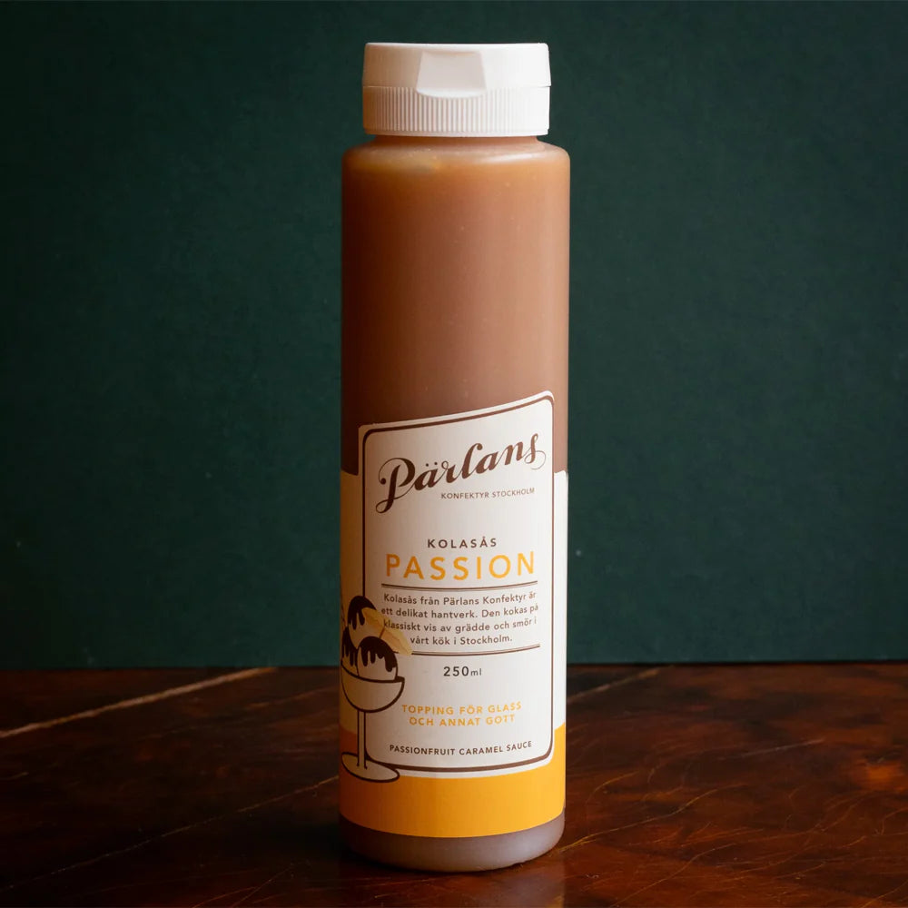 Pärlans Caramel Sauce Squeeze Bottle Passion Fruit