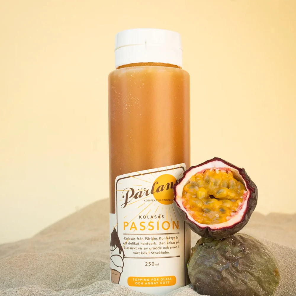 Pärlans Caramel Sauce Squeeze Bottle Passion Fruit