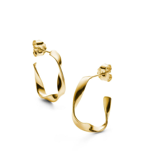 Jukserei Swirl Hoops Ohrringe - Gold