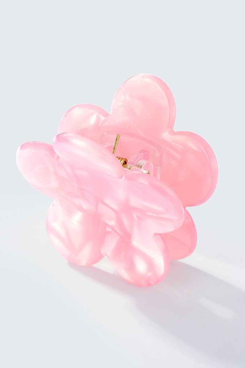 Mini-Haarclip in Blumenform, 4 cm, Modell YH50: Rose / Synthetisch