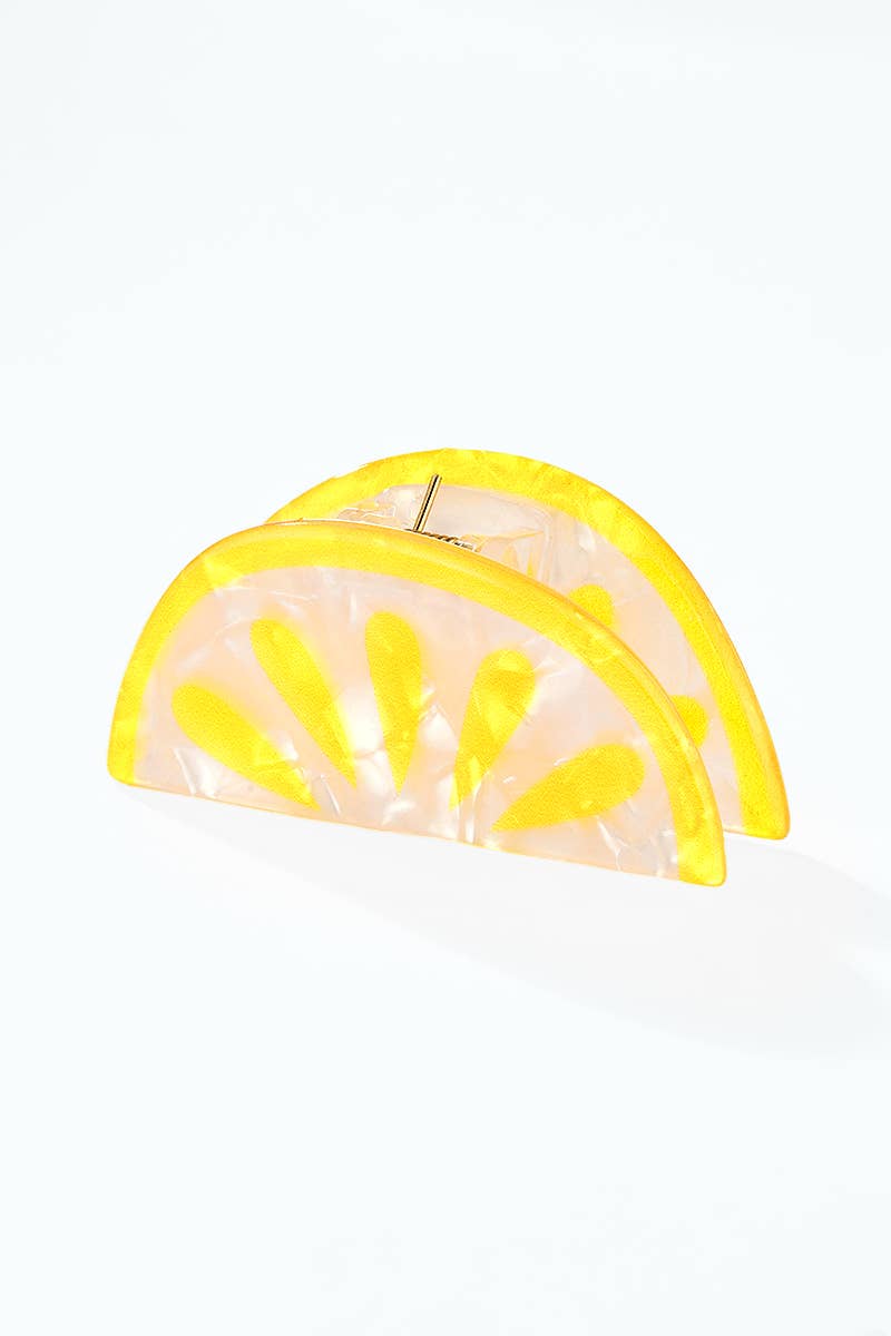 Haarspangen Perlmuttfrüchte YH150LY: STR-PINK / PVC