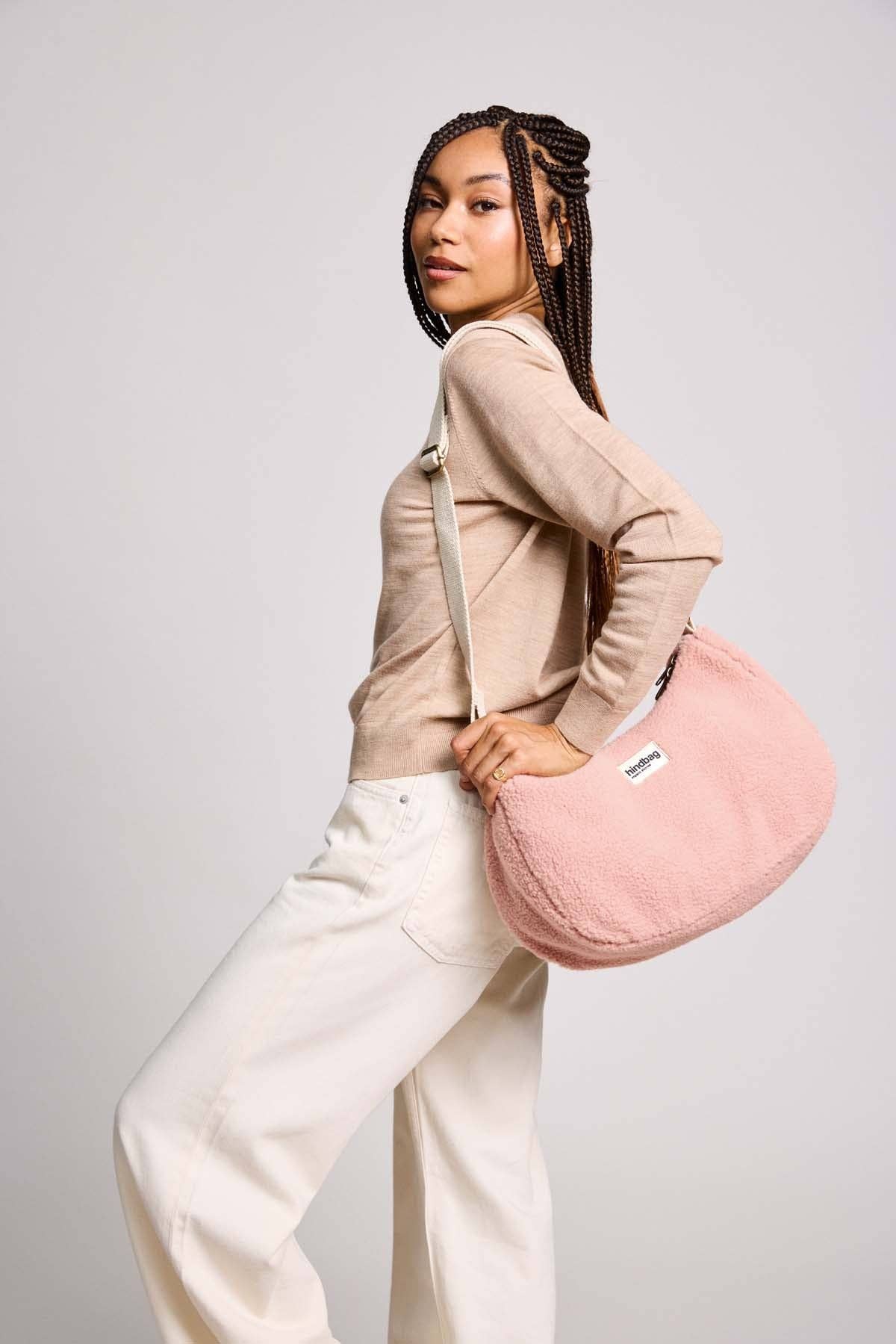 Rosa Teddy Rose Puder Tasche