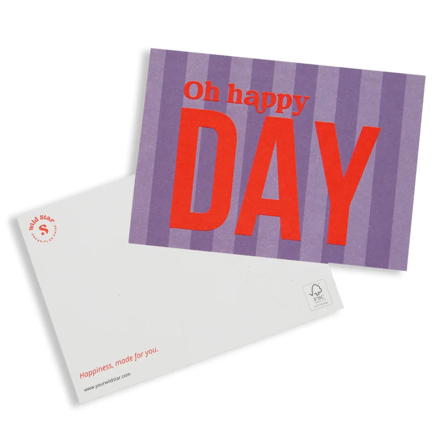 Postkarte - Oh happy day