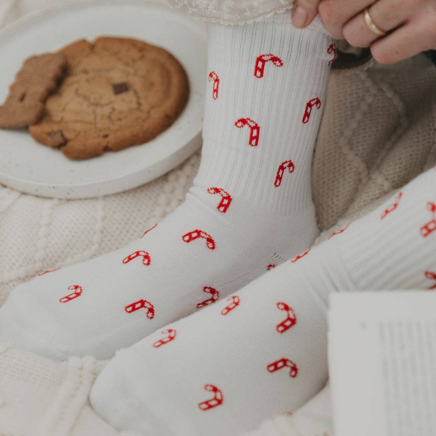 Eulenschnitt Socken Zuckerstange