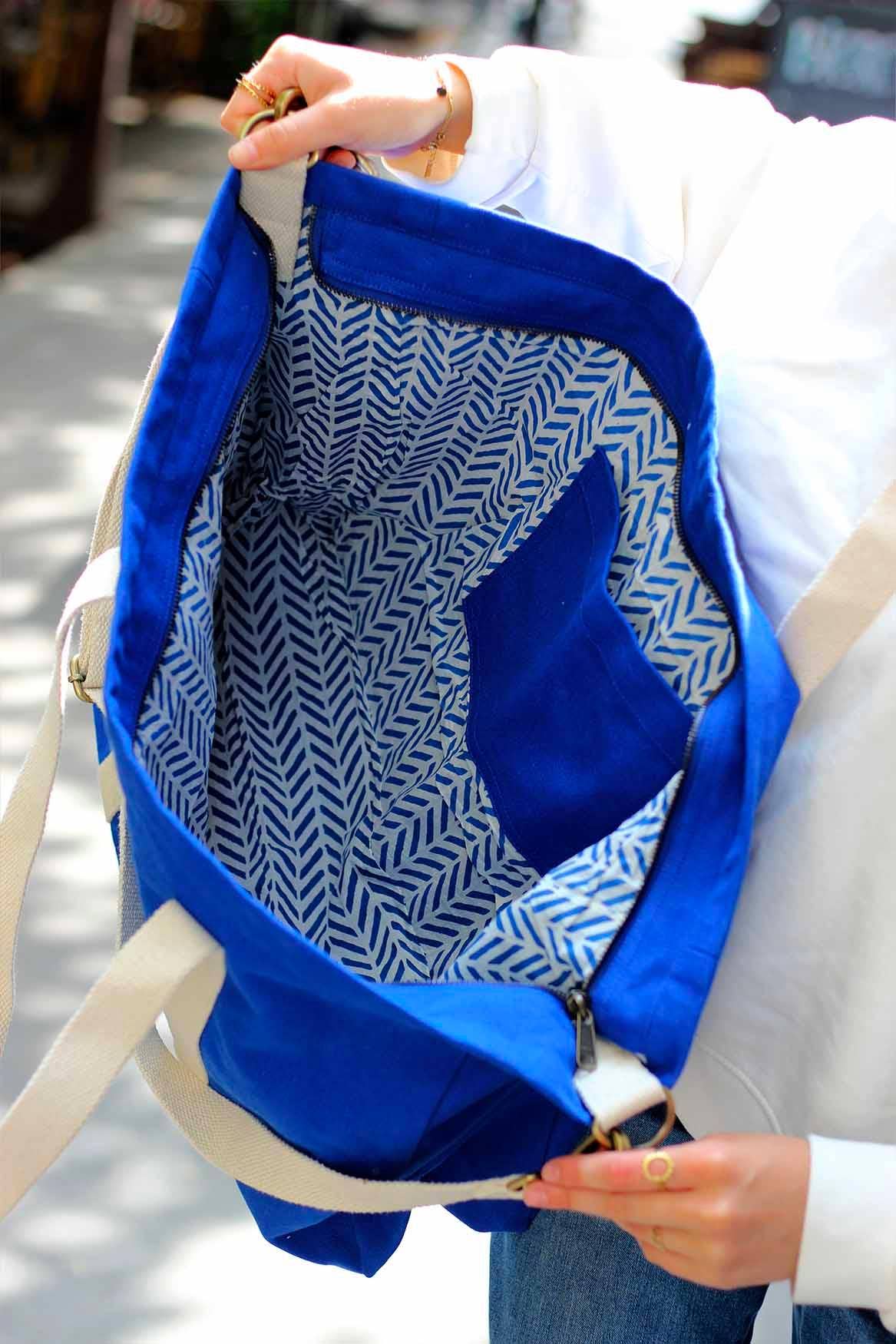 Wochenendtasche Jean Elektrischblau