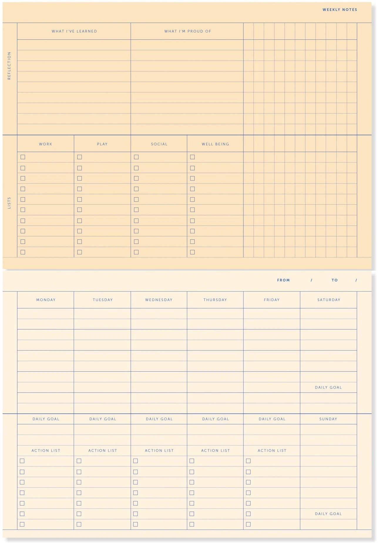 A-Journal Desk Planner