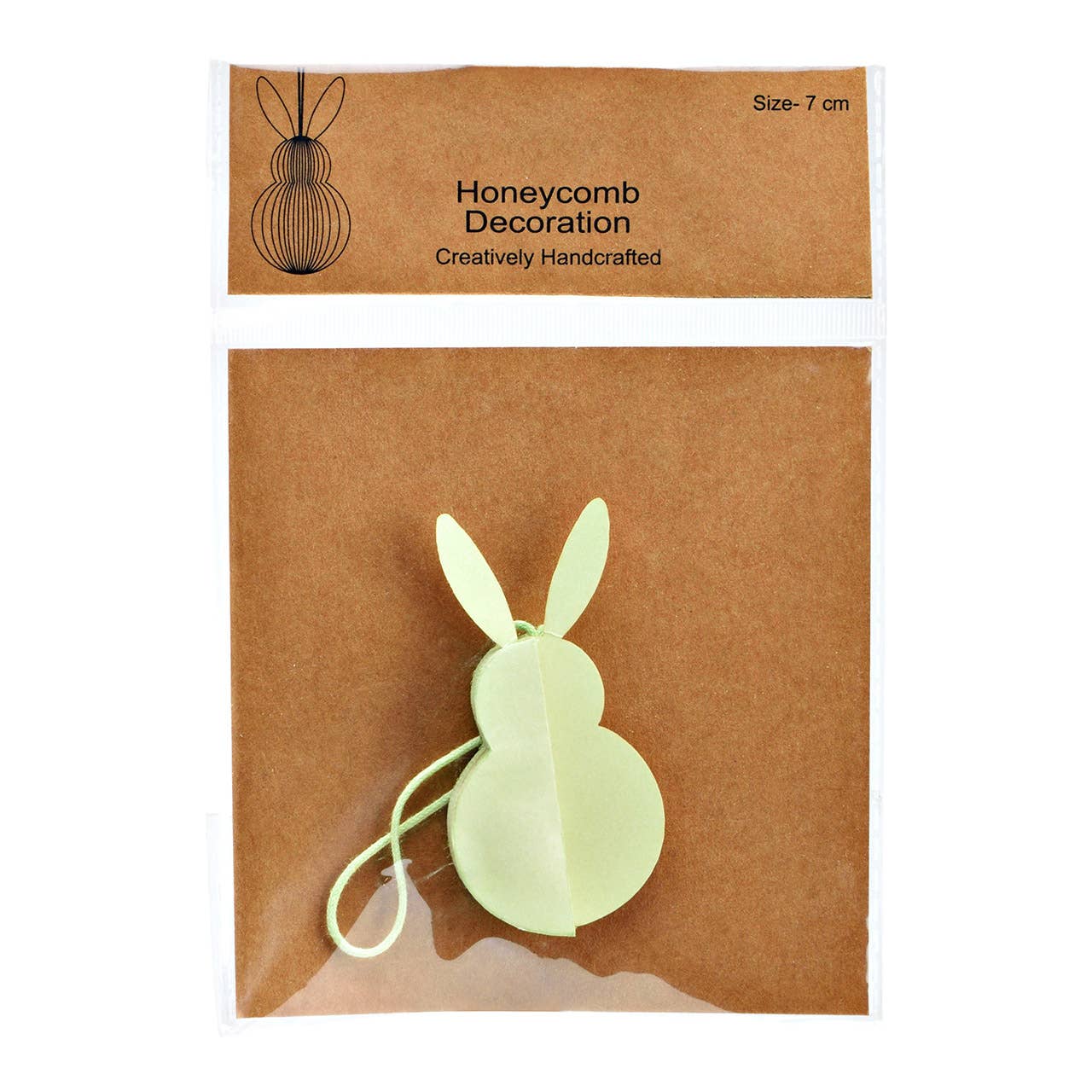 Hänger Honeycomb Hase aus Papier/Pappe