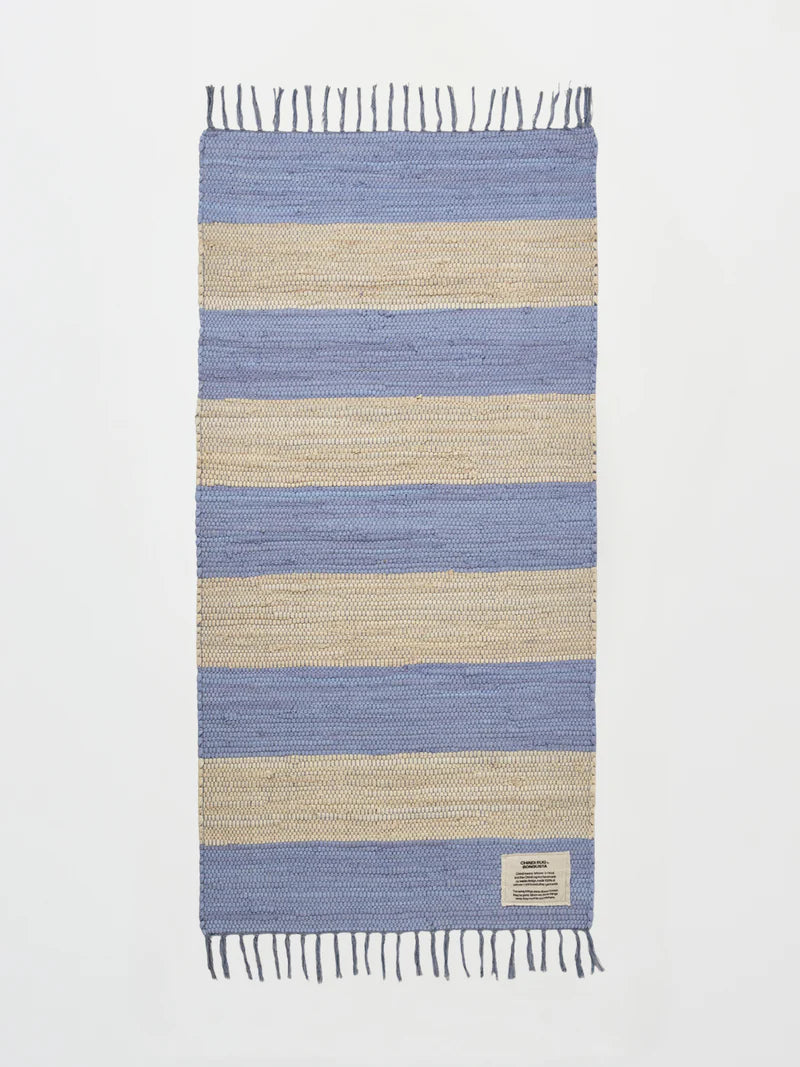 Bongusta Chindi Rug 60x90cm Creme & Baby Lavender