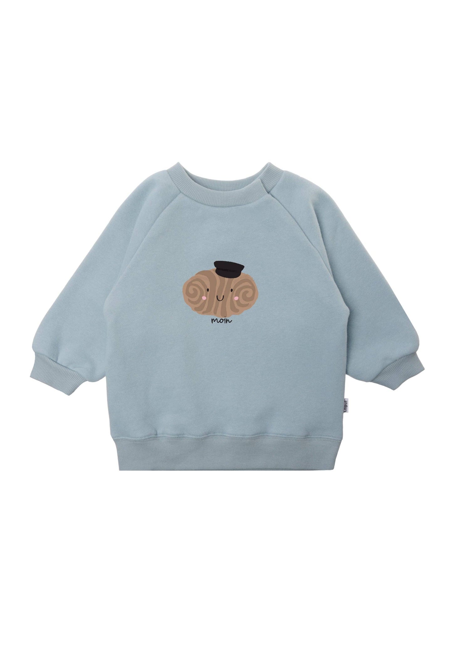 Lilliput Sweatshirt in hellblau mit Print "Franzbrötchen"