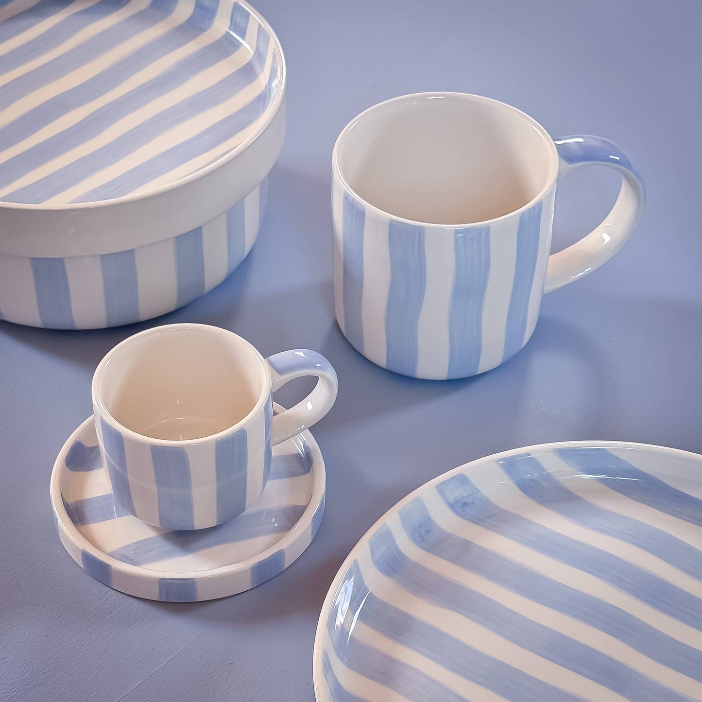 Becher Stripes - morning azzurro