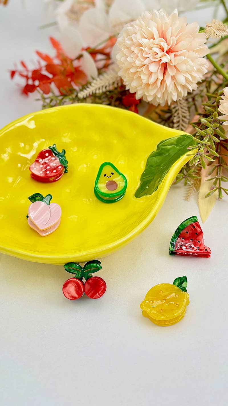 Mini-Haarklammer mit Fruchtmotiv 3 cm YH41