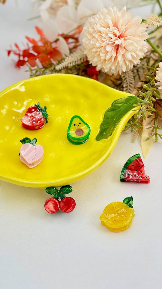 Mini-Haarklammer mit Fruchtmotiv 3 cm YH41