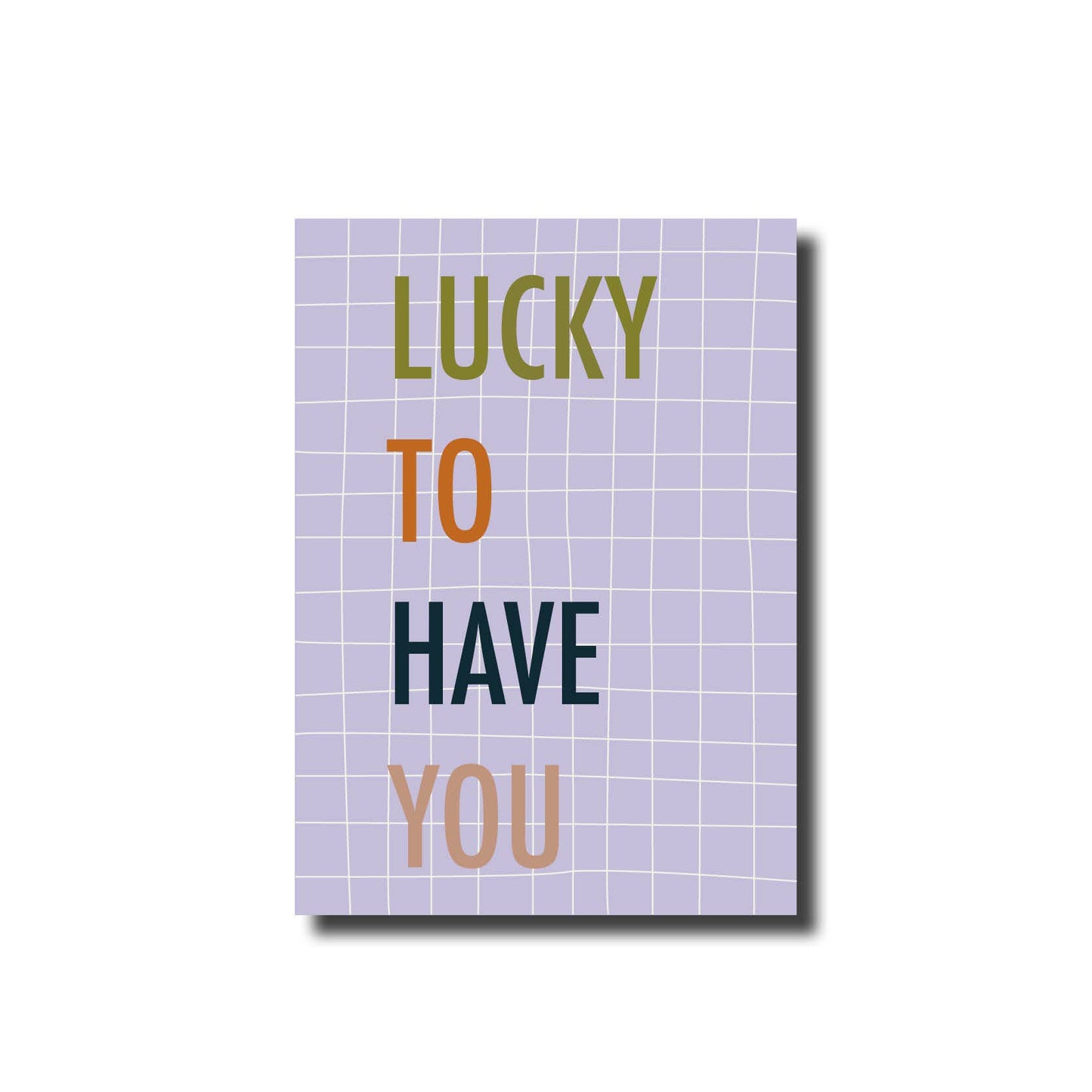 De Lange Tafel Postkarte -  „Lucky to Have You“