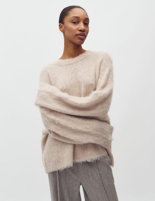 mbym Gillis Wollpullover - Light Beige